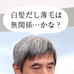 s白髪だし薄毛は無関係かな？